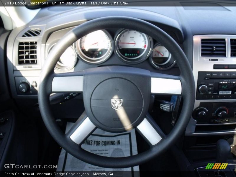 Brilliant Black Crystal Pearl / Dark Slate Gray 2010 Dodge Charger SXT