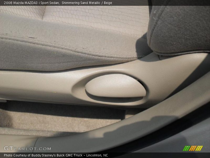 Shimmering Sand Metallic / Beige 2008 Mazda MAZDA3 i Sport Sedan
