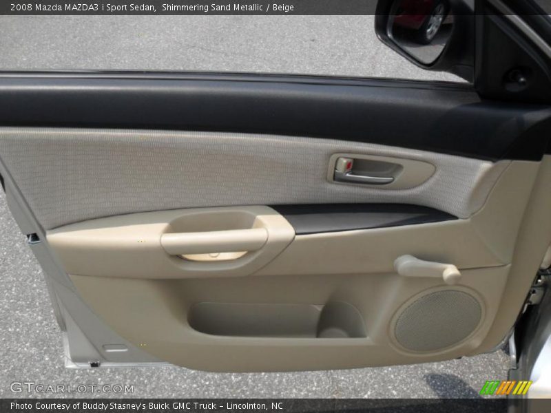 Shimmering Sand Metallic / Beige 2008 Mazda MAZDA3 i Sport Sedan