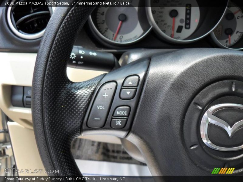 Shimmering Sand Metallic / Beige 2008 Mazda MAZDA3 i Sport Sedan