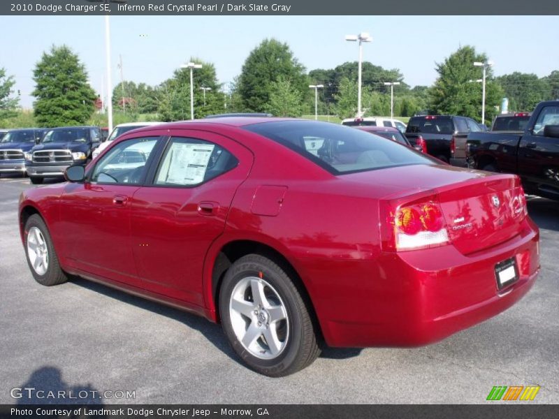 Inferno Red Crystal Pearl / Dark Slate Gray 2010 Dodge Charger SE
