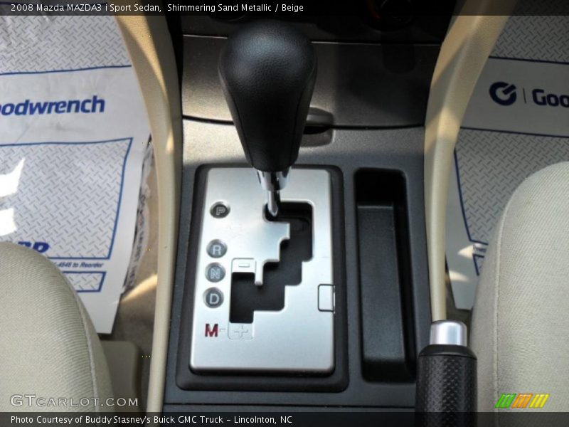 Shimmering Sand Metallic / Beige 2008 Mazda MAZDA3 i Sport Sedan