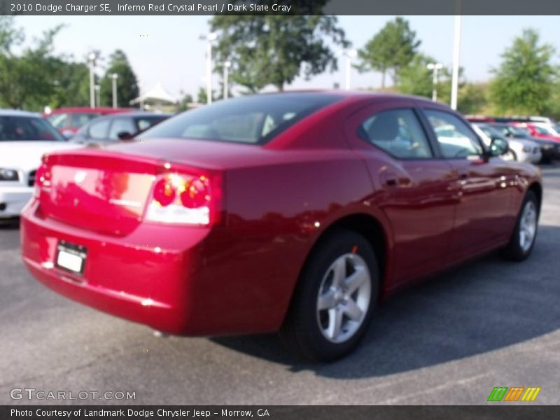 Inferno Red Crystal Pearl / Dark Slate Gray 2010 Dodge Charger SE