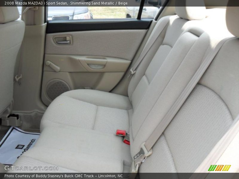 Shimmering Sand Metallic / Beige 2008 Mazda MAZDA3 i Sport Sedan