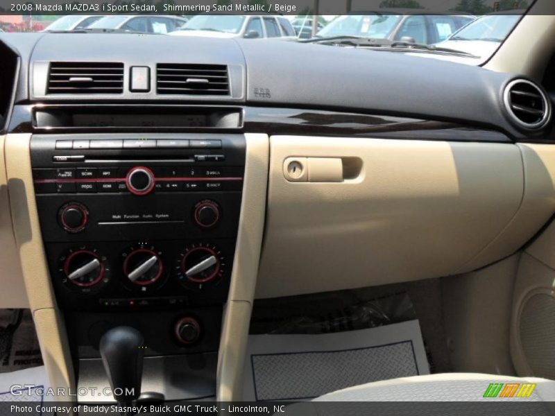 Shimmering Sand Metallic / Beige 2008 Mazda MAZDA3 i Sport Sedan