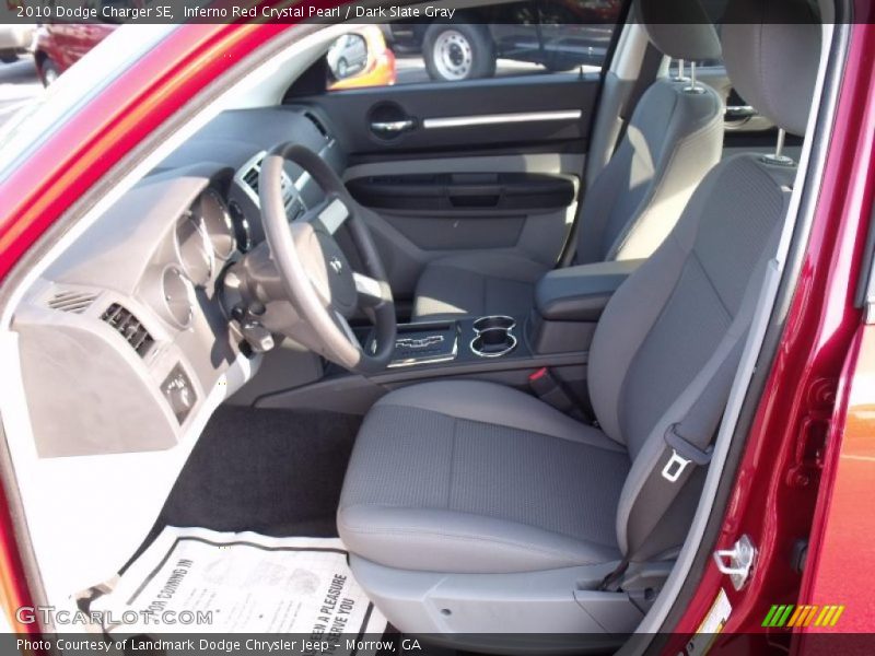 Inferno Red Crystal Pearl / Dark Slate Gray 2010 Dodge Charger SE