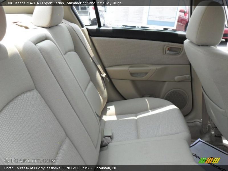 Shimmering Sand Metallic / Beige 2008 Mazda MAZDA3 i Sport Sedan