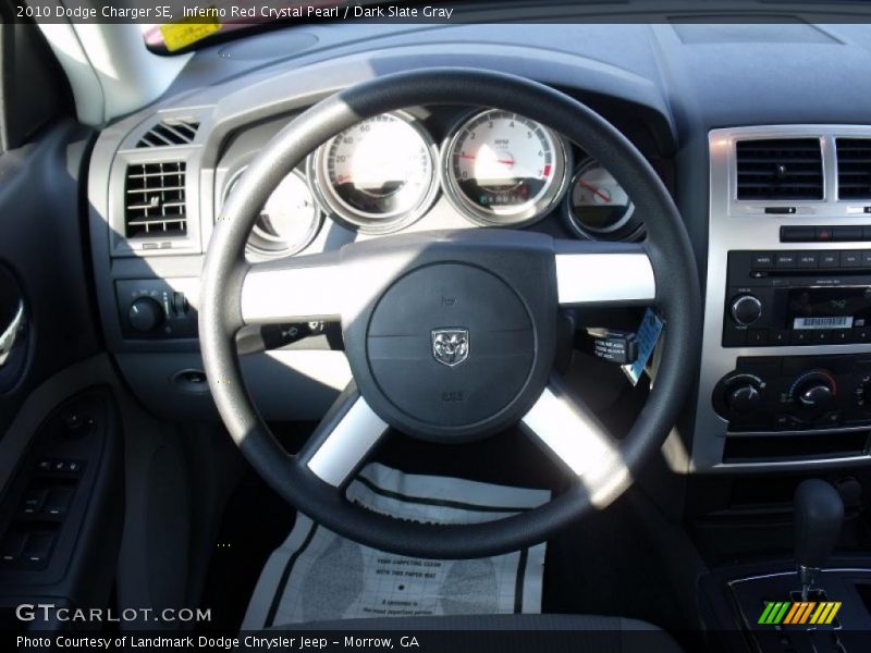 Inferno Red Crystal Pearl / Dark Slate Gray 2010 Dodge Charger SE