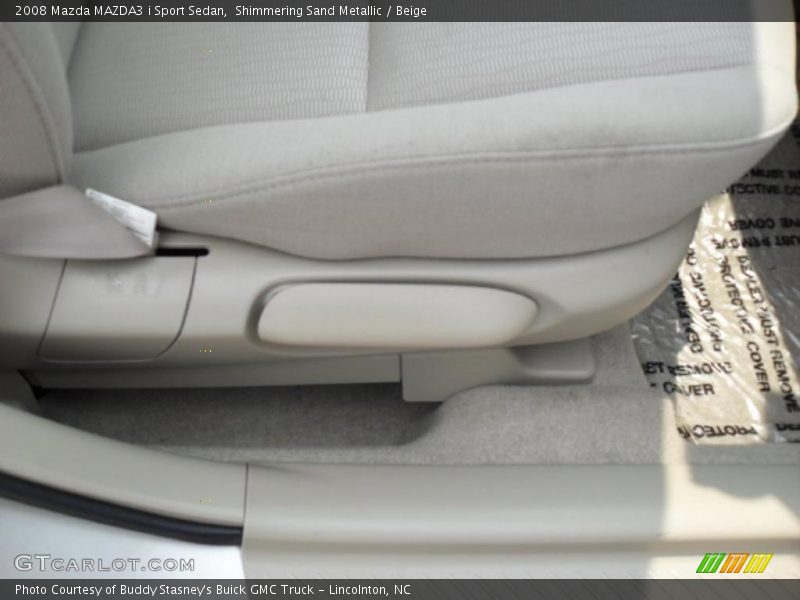 Shimmering Sand Metallic / Beige 2008 Mazda MAZDA3 i Sport Sedan