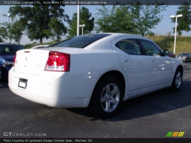 Stone White / Dark Slate Gray/Light Slate Gray 2010 Dodge Charger 3.5L