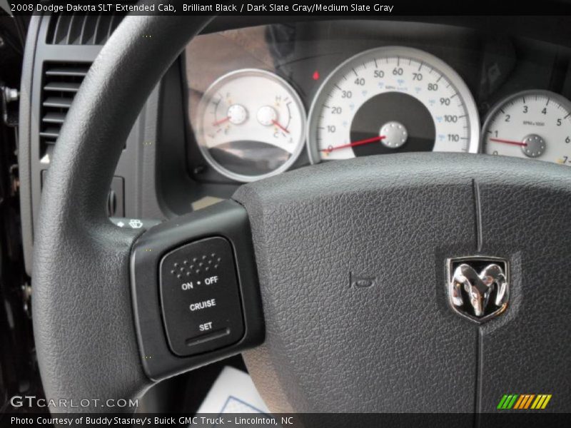 Brilliant Black / Dark Slate Gray/Medium Slate Gray 2008 Dodge Dakota SLT Extended Cab