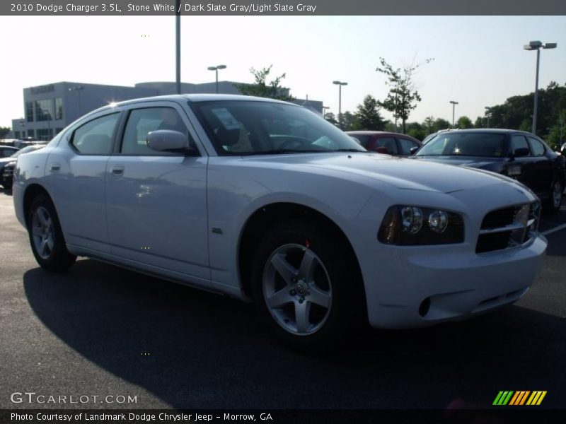 Stone White / Dark Slate Gray/Light Slate Gray 2010 Dodge Charger 3.5L