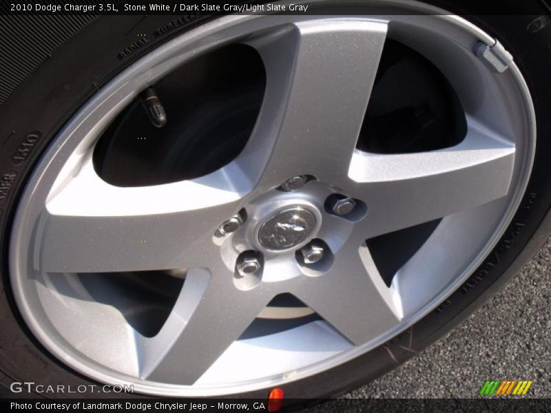 Stone White / Dark Slate Gray/Light Slate Gray 2010 Dodge Charger 3.5L