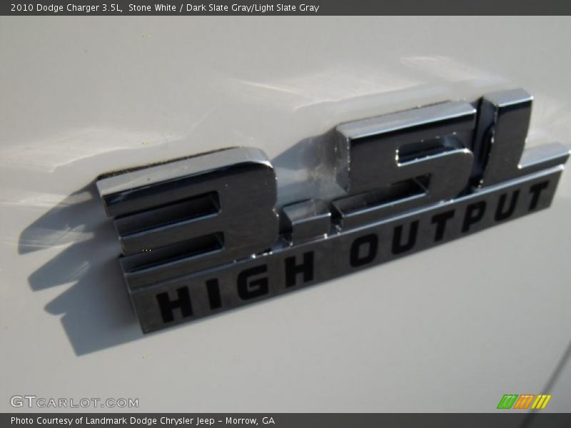Stone White / Dark Slate Gray/Light Slate Gray 2010 Dodge Charger 3.5L