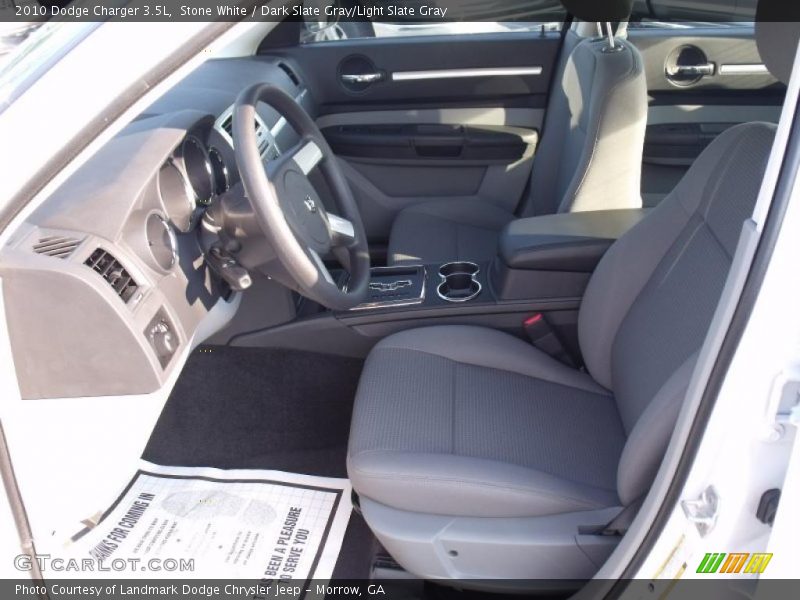 Stone White / Dark Slate Gray/Light Slate Gray 2010 Dodge Charger 3.5L
