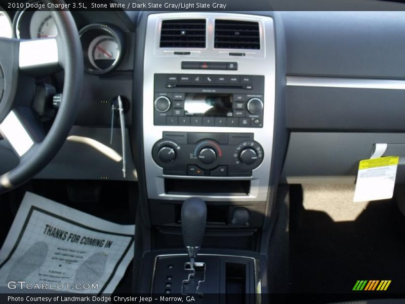 Stone White / Dark Slate Gray/Light Slate Gray 2010 Dodge Charger 3.5L