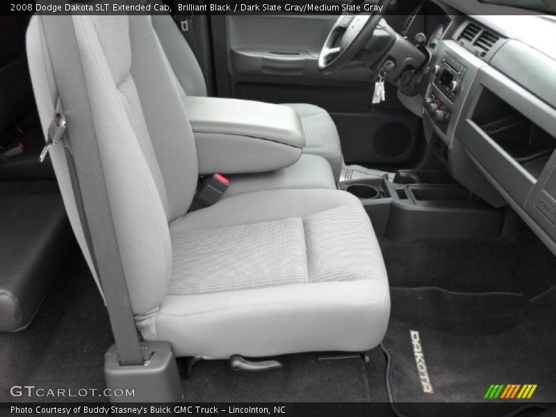 Brilliant Black / Dark Slate Gray/Medium Slate Gray 2008 Dodge Dakota SLT Extended Cab