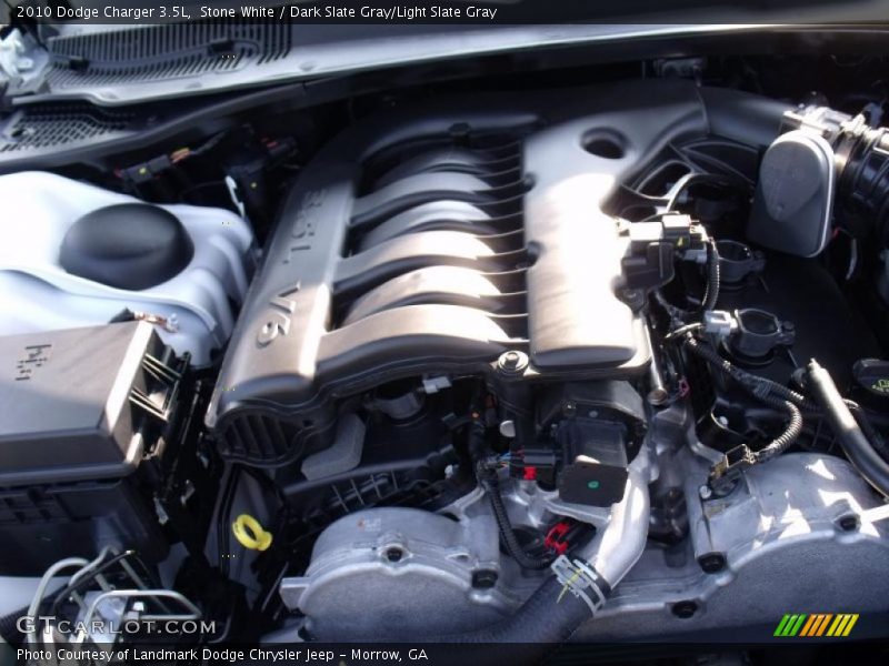 Stone White / Dark Slate Gray/Light Slate Gray 2010 Dodge Charger 3.5L