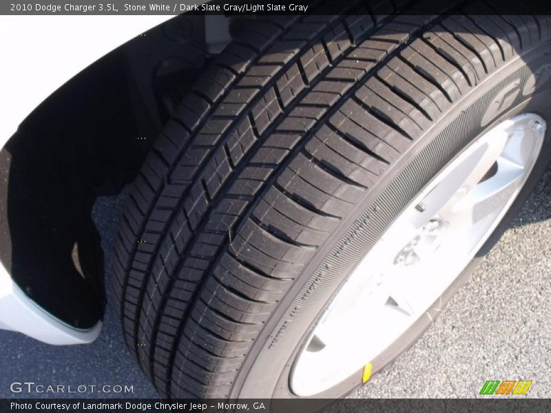 Stone White / Dark Slate Gray/Light Slate Gray 2010 Dodge Charger 3.5L