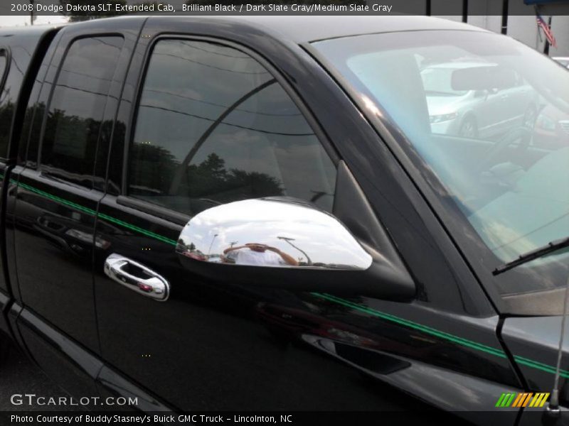 Brilliant Black / Dark Slate Gray/Medium Slate Gray 2008 Dodge Dakota SLT Extended Cab