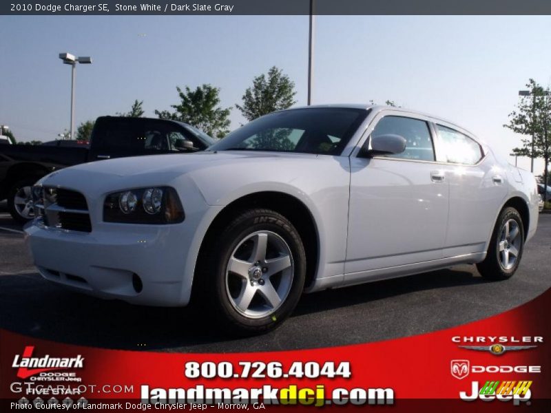 Stone White / Dark Slate Gray 2010 Dodge Charger SE