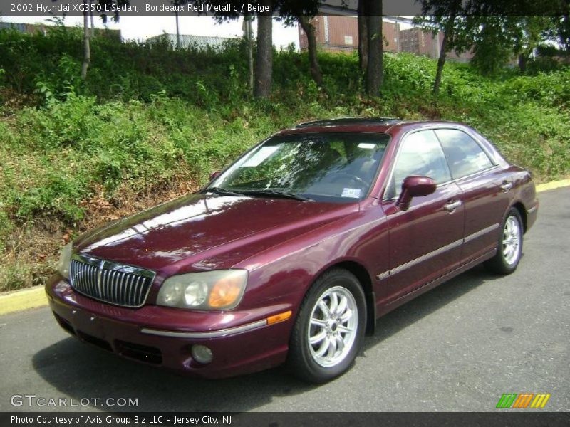 Bordeaux Red Metallic / Beige 2002 Hyundai XG350 L Sedan