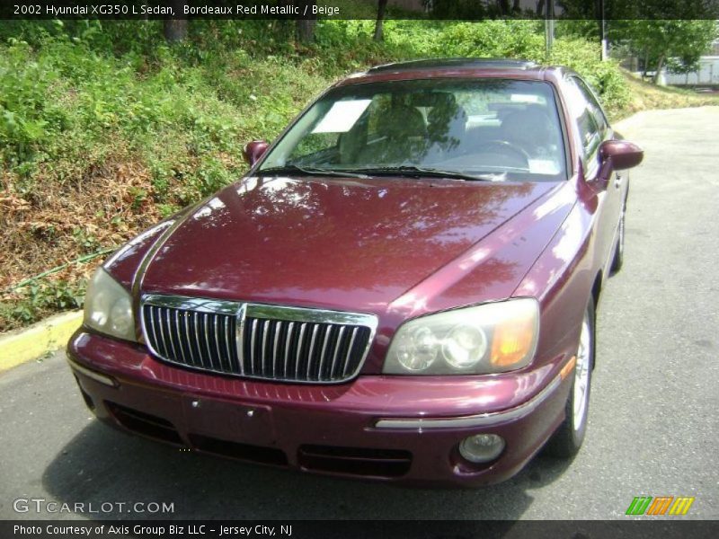 Bordeaux Red Metallic / Beige 2002 Hyundai XG350 L Sedan