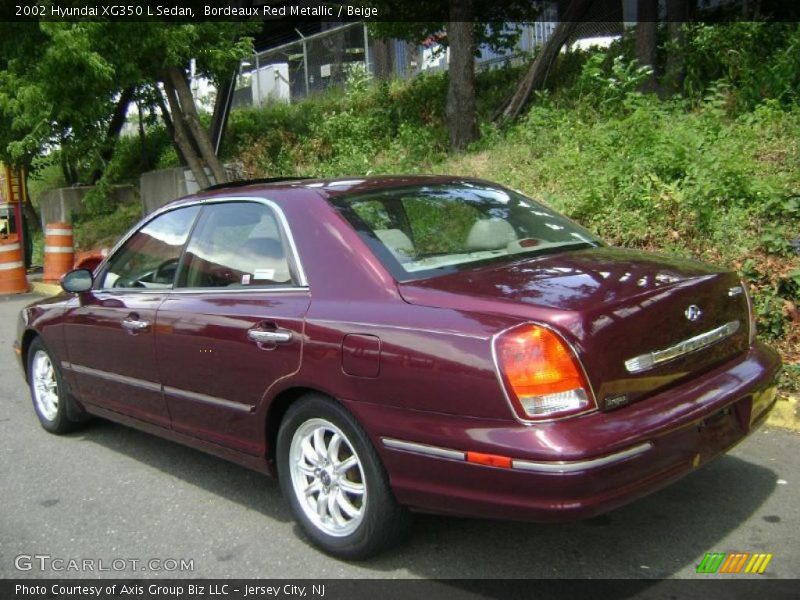 Bordeaux Red Metallic / Beige 2002 Hyundai XG350 L Sedan