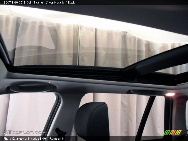 Titanium Silver Metallic / Black 2007 BMW X3 3.0si