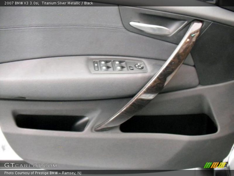 Titanium Silver Metallic / Black 2007 BMW X3 3.0si