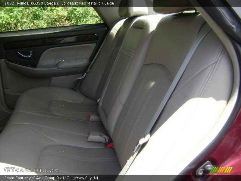 Bordeaux Red Metallic / Beige 2002 Hyundai XG350 L Sedan