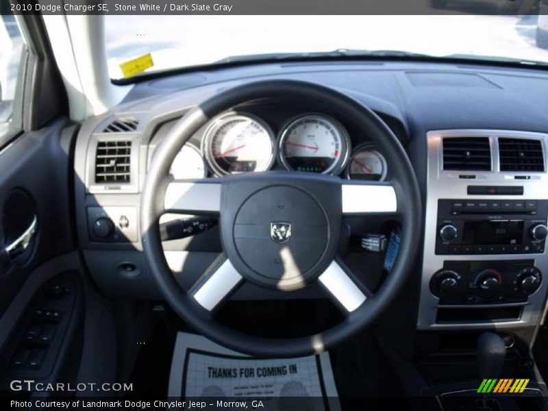 Stone White / Dark Slate Gray 2010 Dodge Charger SE