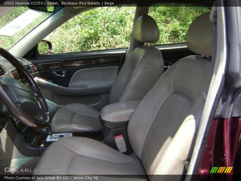 Bordeaux Red Metallic / Beige 2002 Hyundai XG350 L Sedan