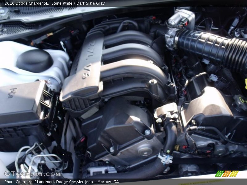 Stone White / Dark Slate Gray 2010 Dodge Charger SE