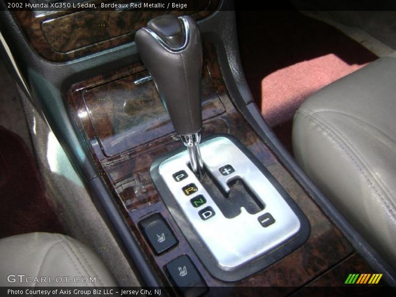Bordeaux Red Metallic / Beige 2002 Hyundai XG350 L Sedan