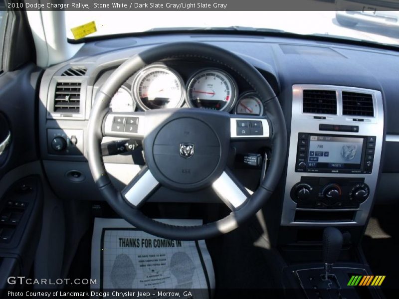 Stone White / Dark Slate Gray/Light Slate Gray 2010 Dodge Charger Rallye