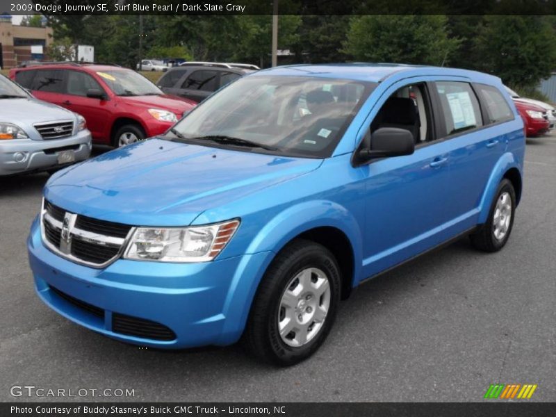 Surf Blue Pearl / Dark Slate Gray 2009 Dodge Journey SE