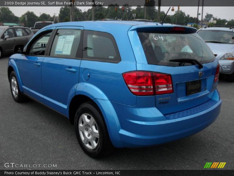 Surf Blue Pearl / Dark Slate Gray 2009 Dodge Journey SE