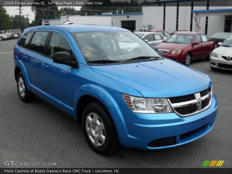 Surf Blue Pearl / Dark Slate Gray 2009 Dodge Journey SE