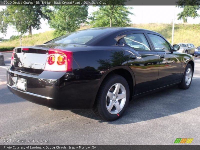 Brilliant Black Crystal Pearl / Dark Slate Gray 2010 Dodge Charger SE