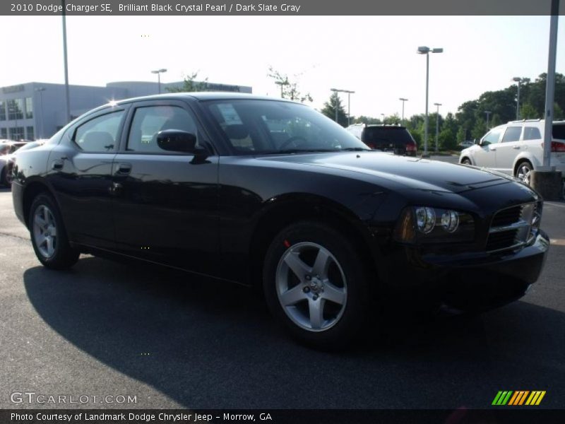 Brilliant Black Crystal Pearl / Dark Slate Gray 2010 Dodge Charger SE