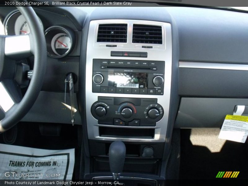 Brilliant Black Crystal Pearl / Dark Slate Gray 2010 Dodge Charger SE