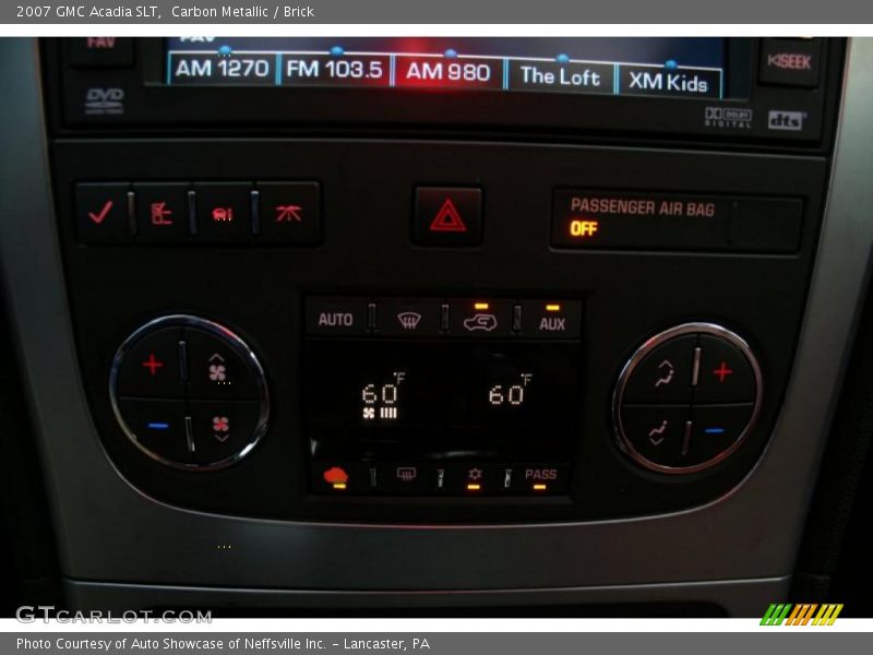 Carbon Metallic / Brick 2007 GMC Acadia SLT