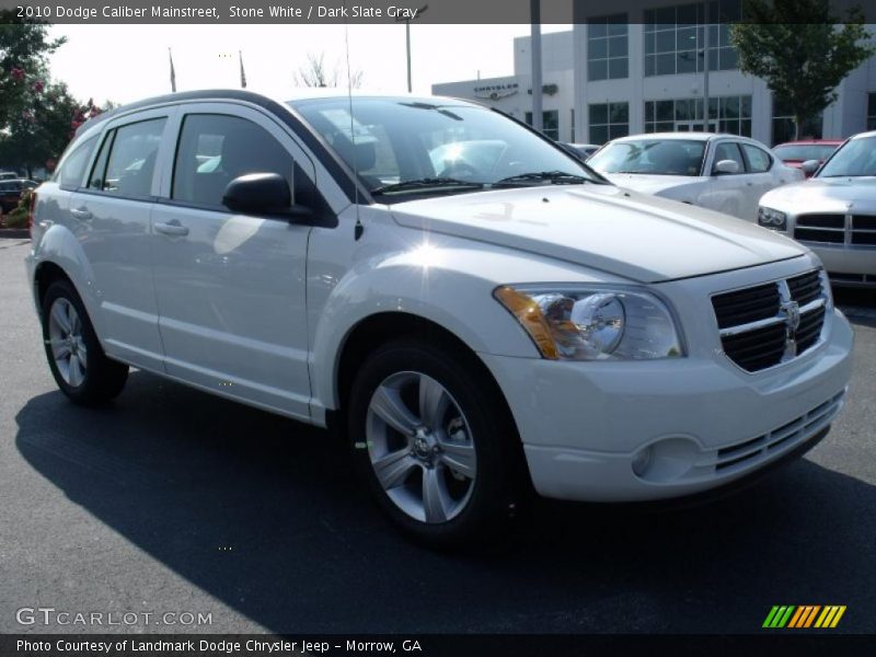 Stone White / Dark Slate Gray 2010 Dodge Caliber Mainstreet
