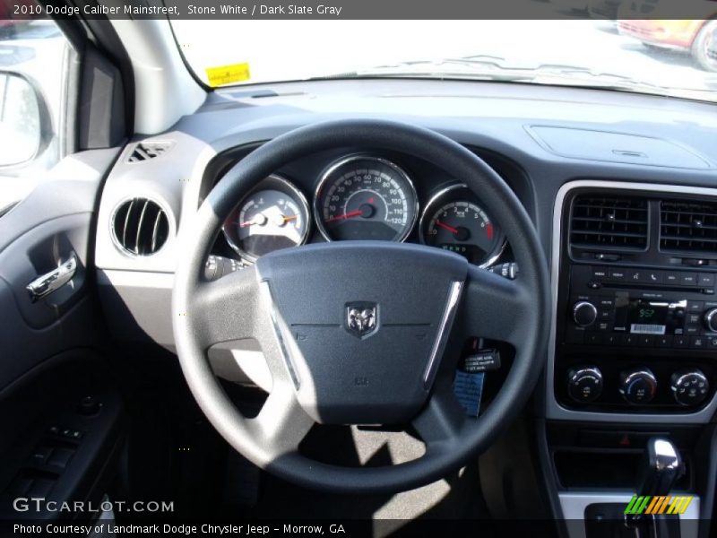 Stone White / Dark Slate Gray 2010 Dodge Caliber Mainstreet