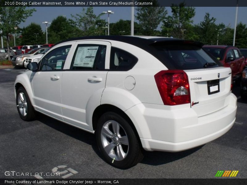 Stone White / Dark Slate Gray/Medium Graystone 2010 Dodge Caliber Mainstreet