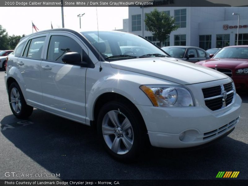 Stone White / Dark Slate Gray/Medium Graystone 2010 Dodge Caliber Mainstreet