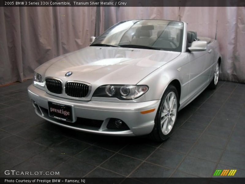 Titanium Silver Metallic / Grey 2005 BMW 3 Series 330i Convertible