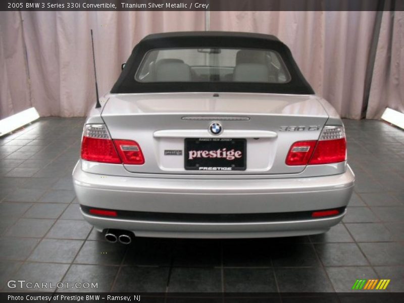 Titanium Silver Metallic / Grey 2005 BMW 3 Series 330i Convertible