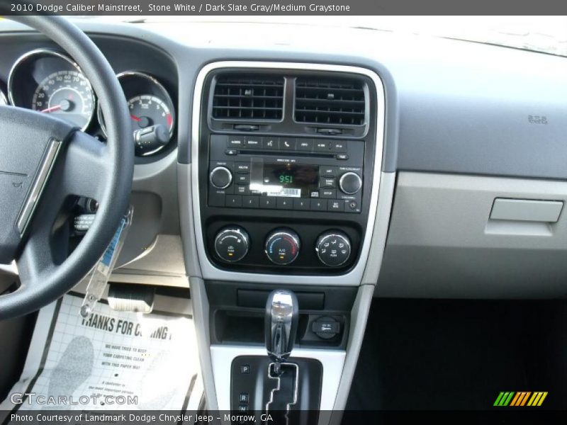 Stone White / Dark Slate Gray/Medium Graystone 2010 Dodge Caliber Mainstreet